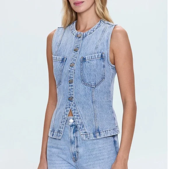 Pistola Gia Vest in Gaze - Picture 4 of 6